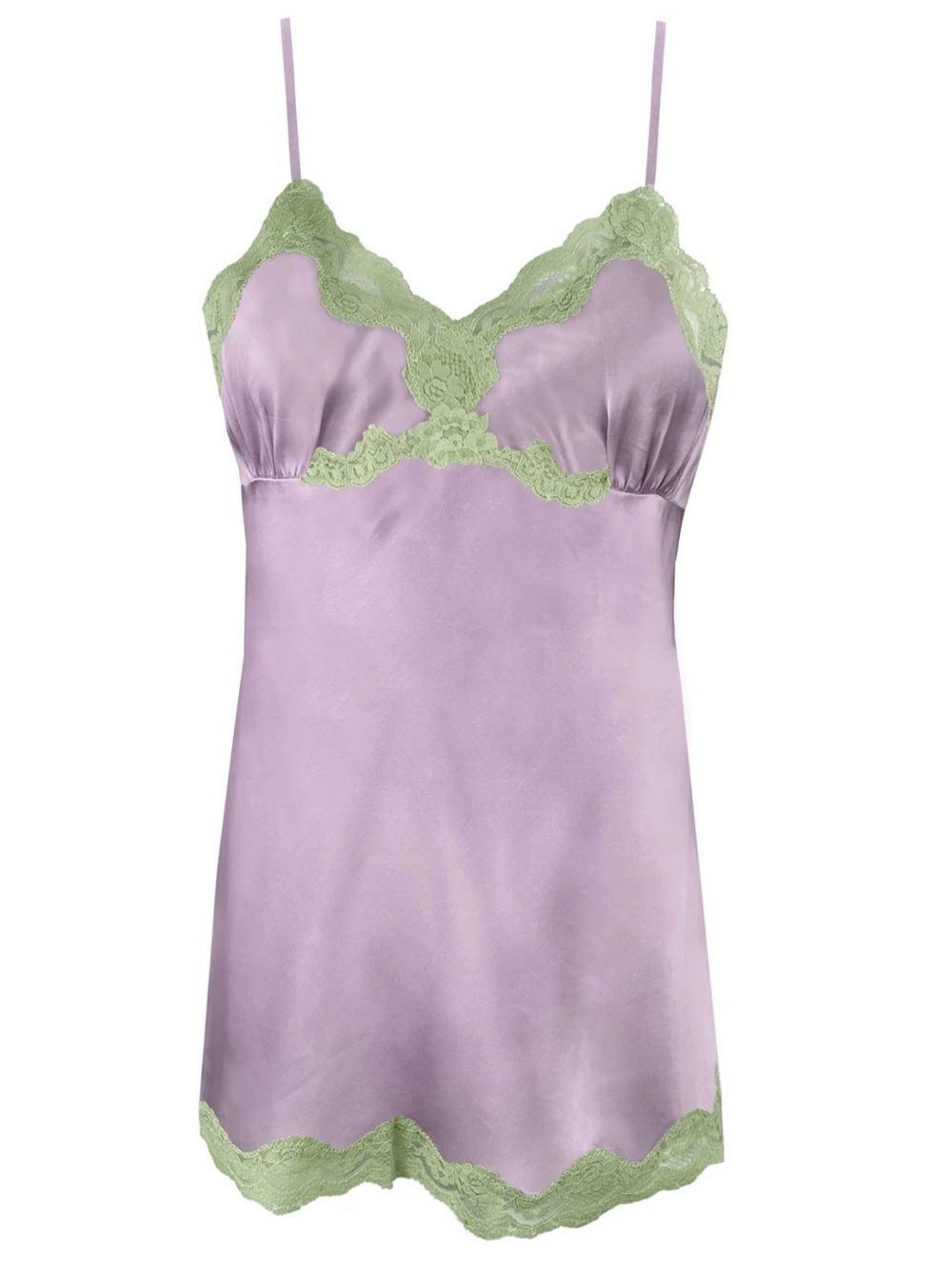 NWT Gold Hawk 100% Silk Lace Chemise Purple Haze XS GH507 - Picture 3 of 11